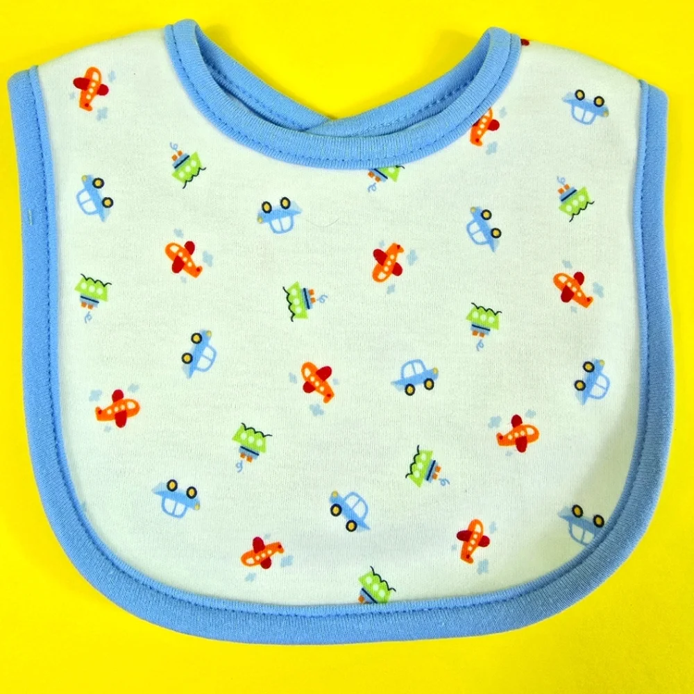 NWT 3 Baby BIBS Boys Airplane Boat Car Carter’s - JUST 1 U -Born to fly Set (Q5)